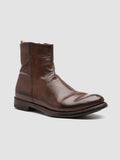 HIVE 010 - Brown Leather Boots - thumb image 3,side view