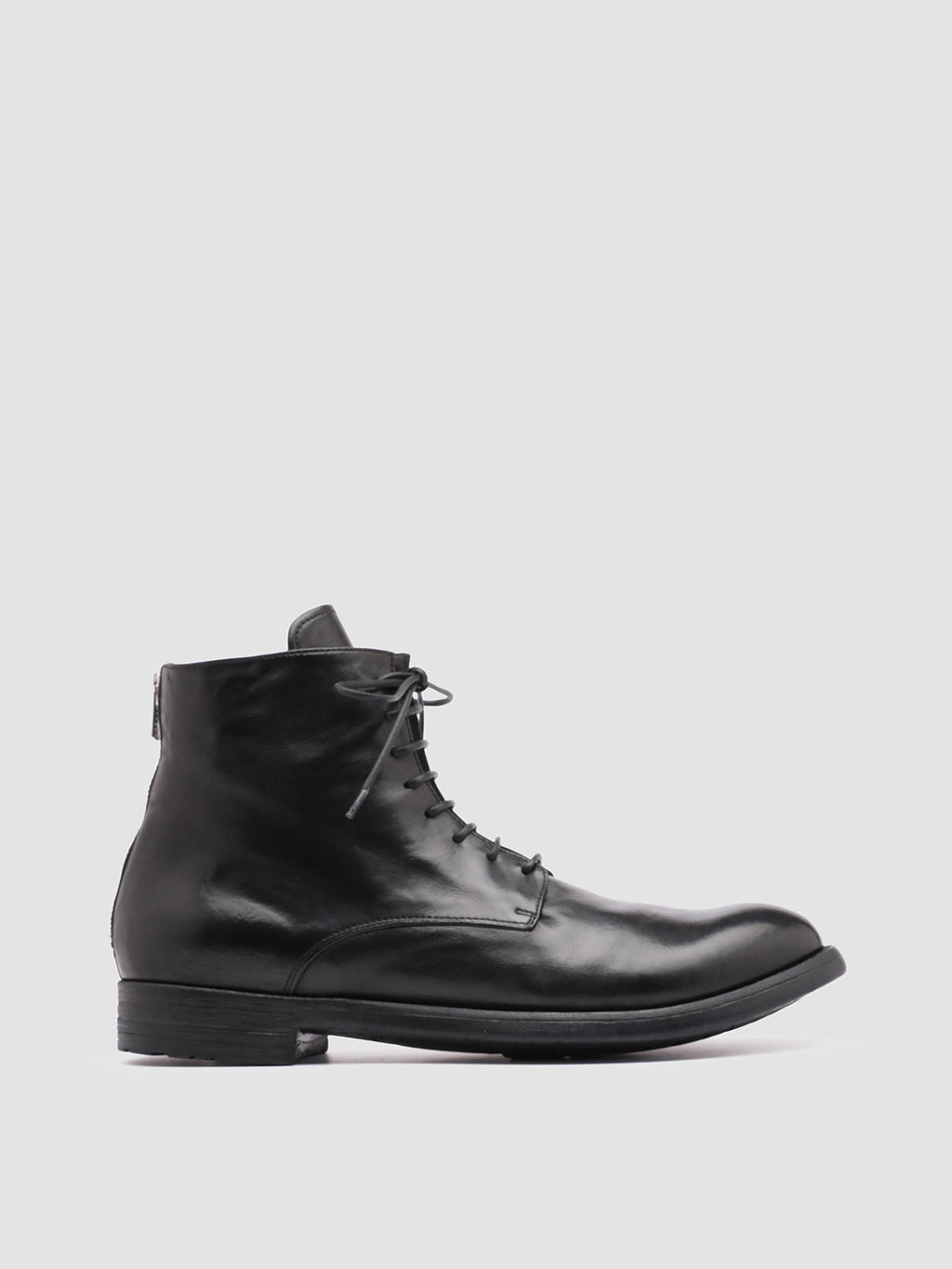 HIVE 016 - Black Leather Boots - image 1,side view
