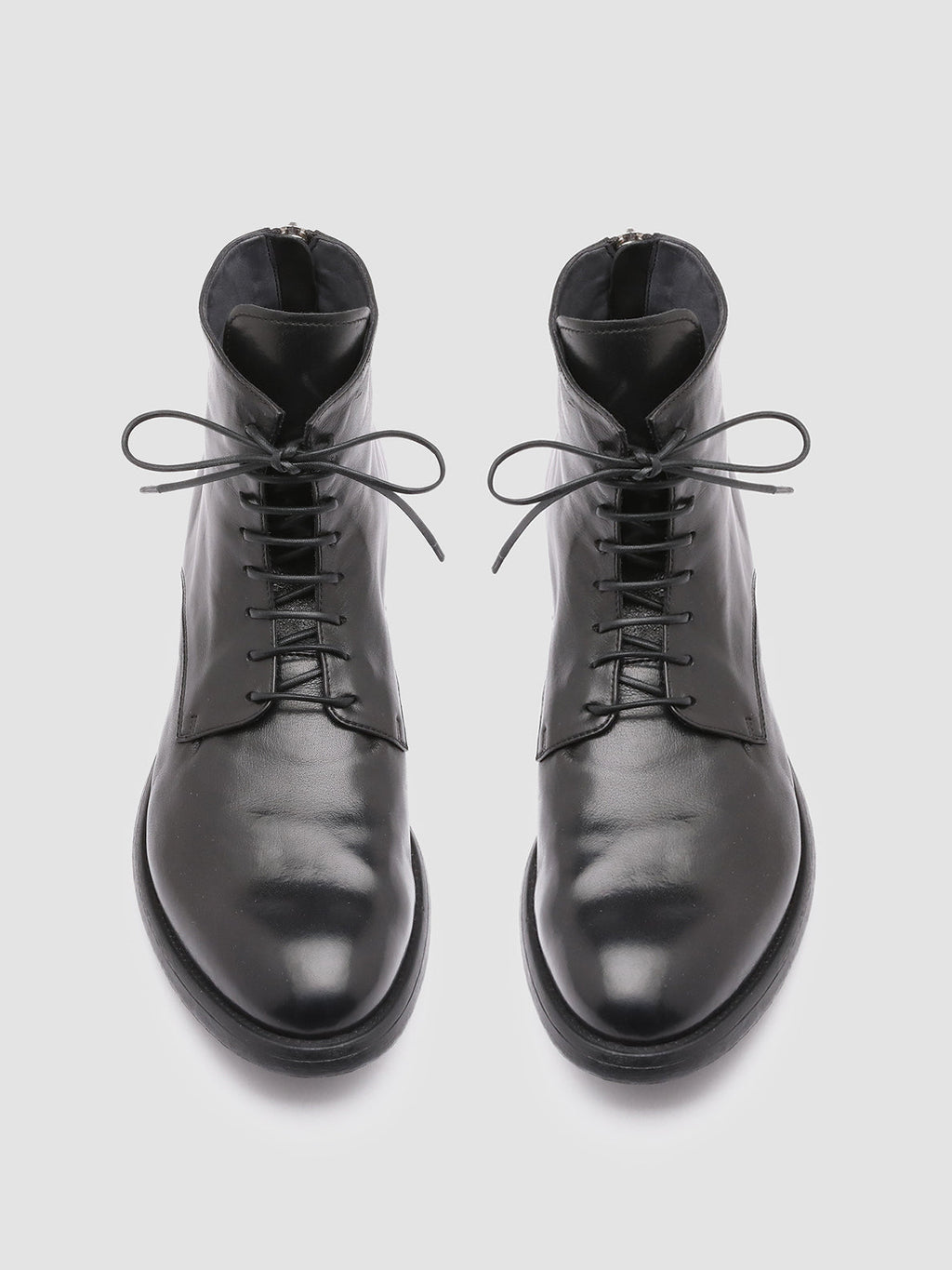 HIVE 016 - Black Leather Boots - image 2,side view