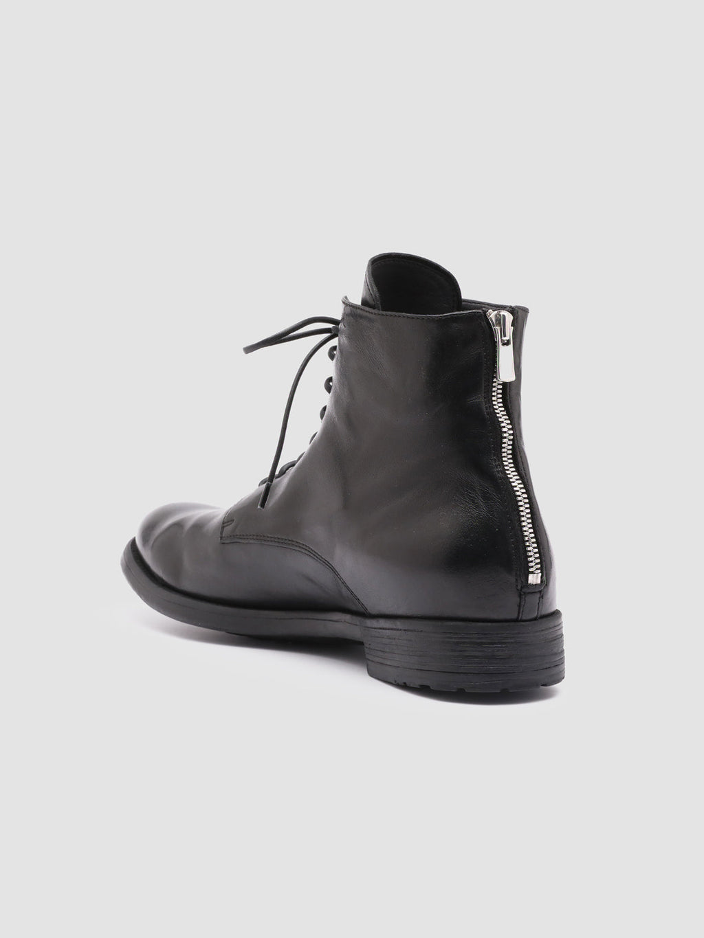 HIVE 016 - Black Leather Boots - image 4,side view
