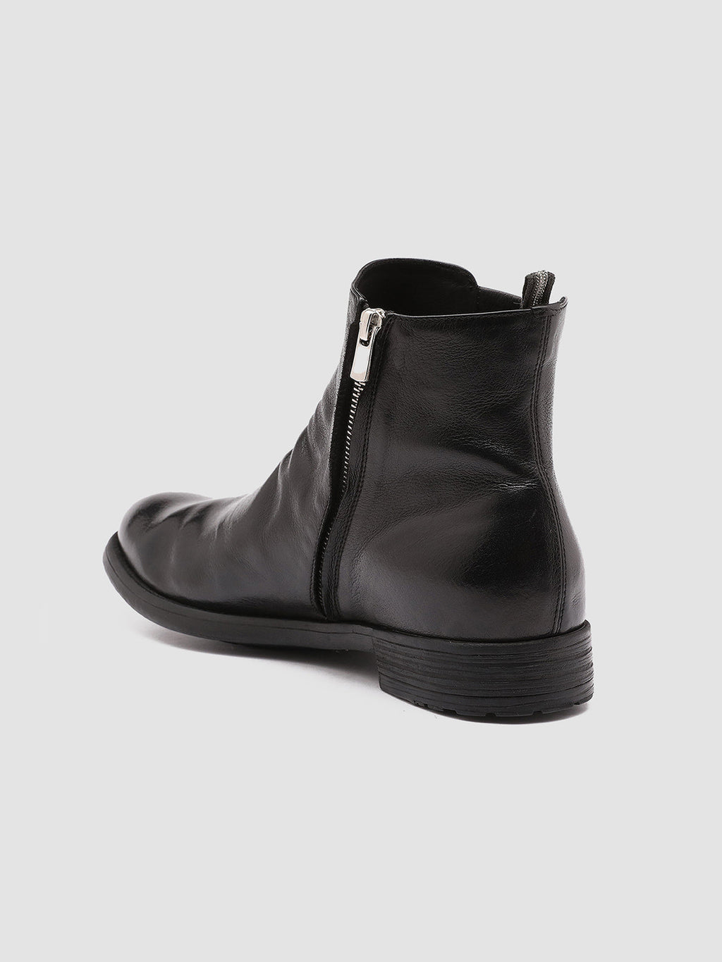 HIVE 036 - Black Leather Ankle Boots - image 4,side view