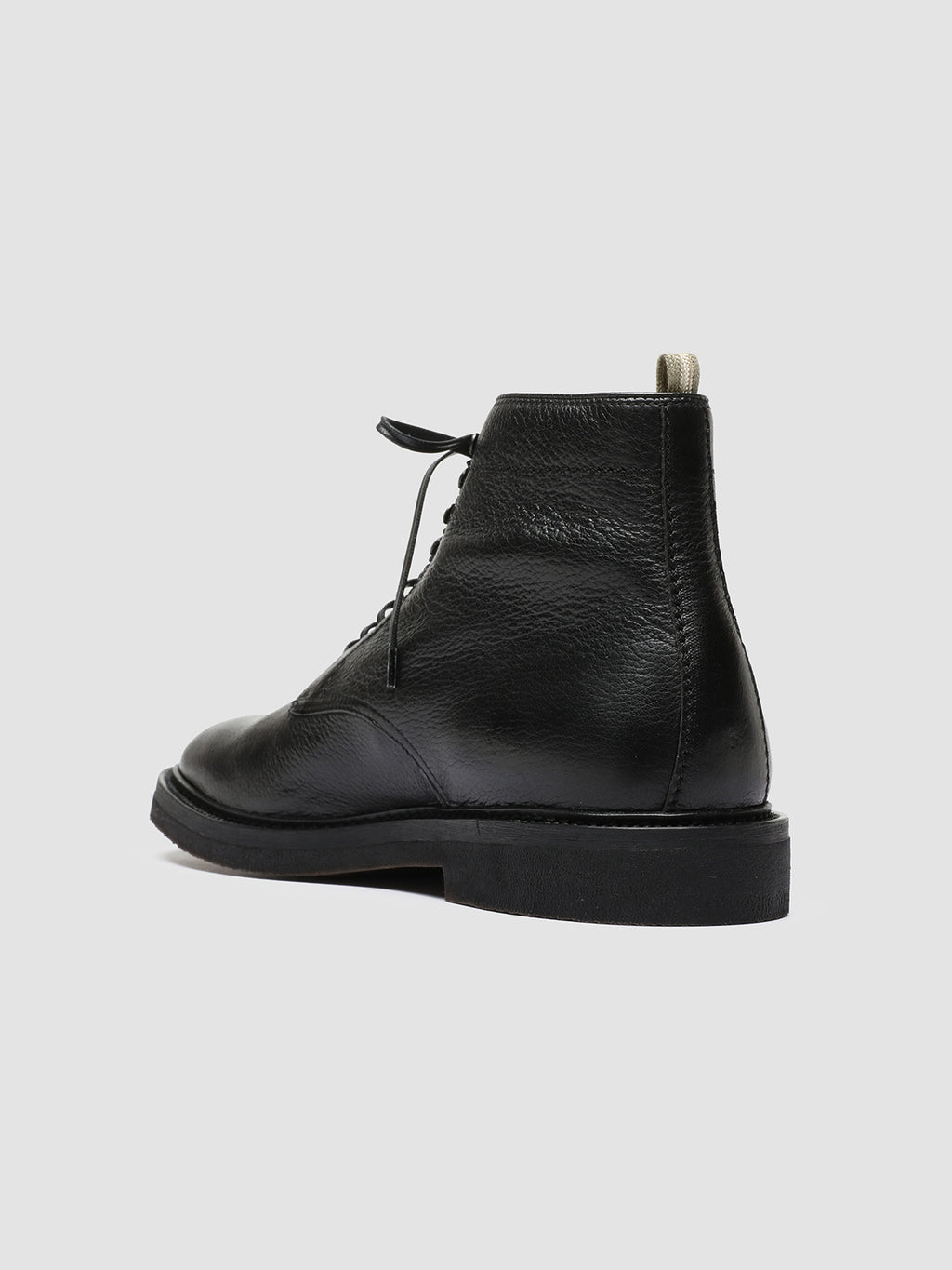 HOPKINS FLEXI 203 - Black Leather Lace-up Boots - image 4,side view