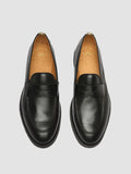 OPERA FLEXI 101 - Black Leather Penny Loafers - thumb image 2,side view