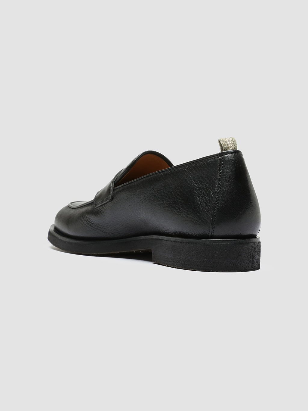 OPERA FLEXI 101 - Black Leather Penny Loafers - image 4,side view
