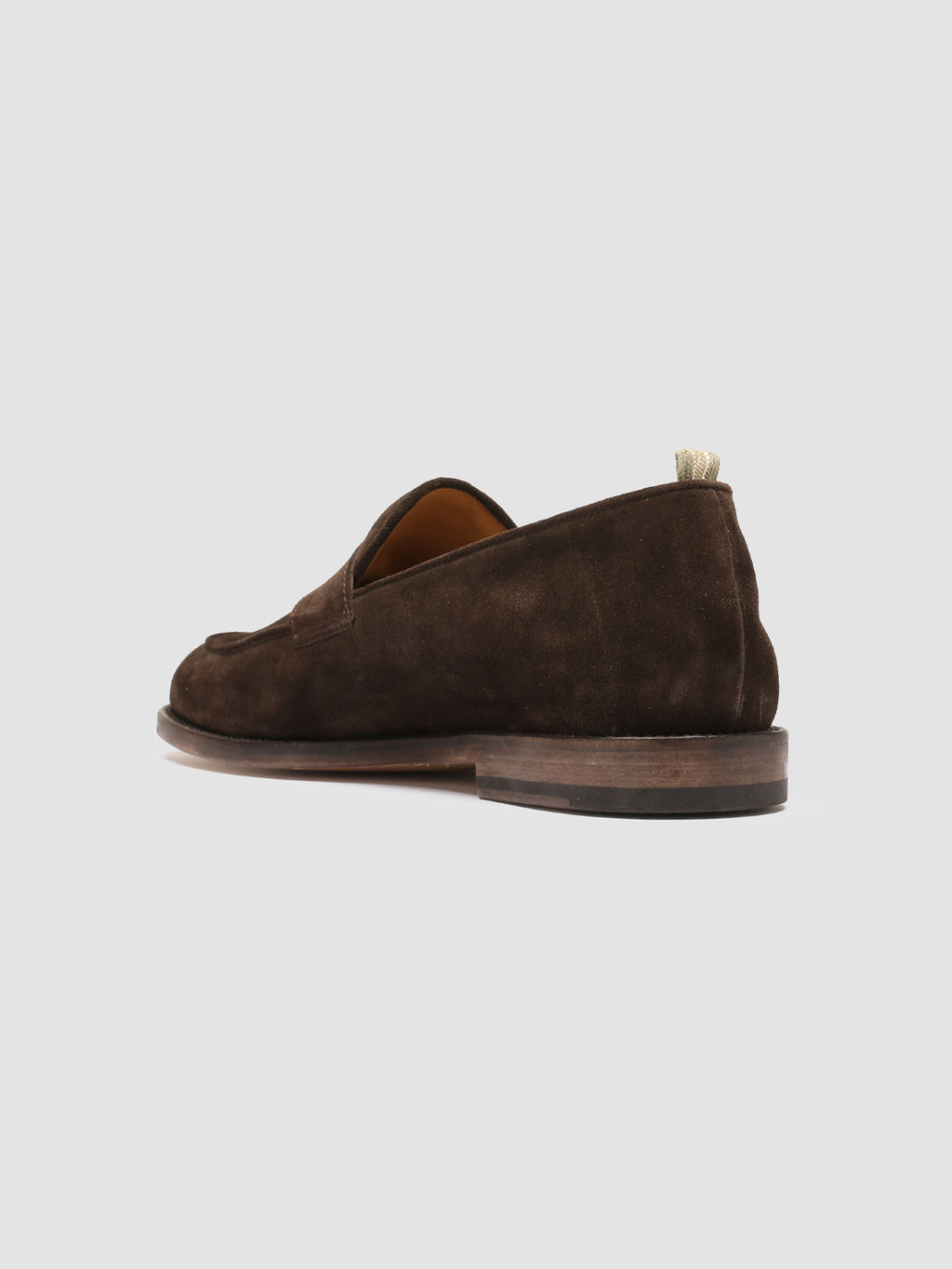 OPERA 001 - Brown Suede Penny Loafers - image 4,side view