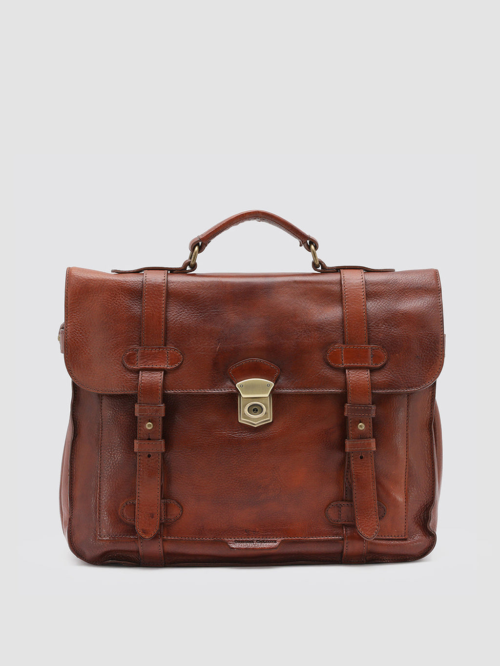 RARE 26 - Brown Leather BriefCase - image 1,side view