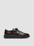 RELEASE 001 - Brown Leather Sneakers - thumb image 1,side view