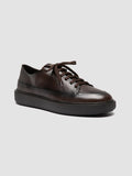 RELEASE 001 - Brown Leather Sneakers - thumb image 3,side view