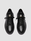 RELEASE 001 - Black Leather Sneakers - thumb image 2,side view