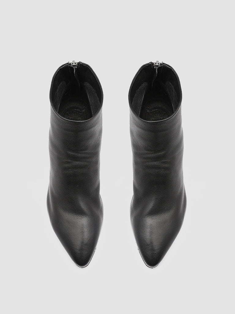 SALLY 001 - Black Leather Booties Women Officine Creative - 2